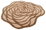 Amoeba Brown Handmade Rugrugs