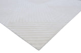 Embossed White Wool Handmade Rugrugs