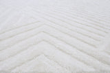 Embossed White Wool Handmade Rugrugs