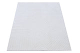 Embossed White Wool Handmade Rugrugs