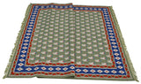 Litchi Green Handwoven Dhurrierugs