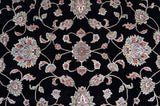 Noorani Wool Silk Black HandKnotted Rugrugs