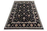 Noorani Wool Silk Black HandKnotted Rugrugs