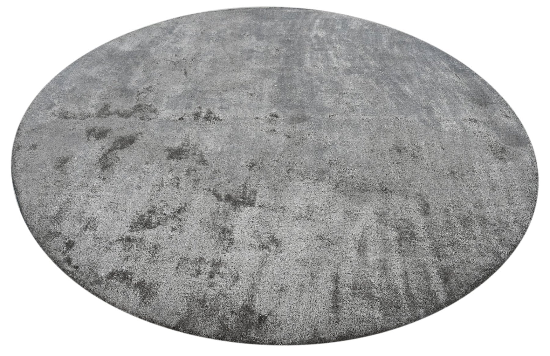 Reflections Round Grey Handmade Rugrugs