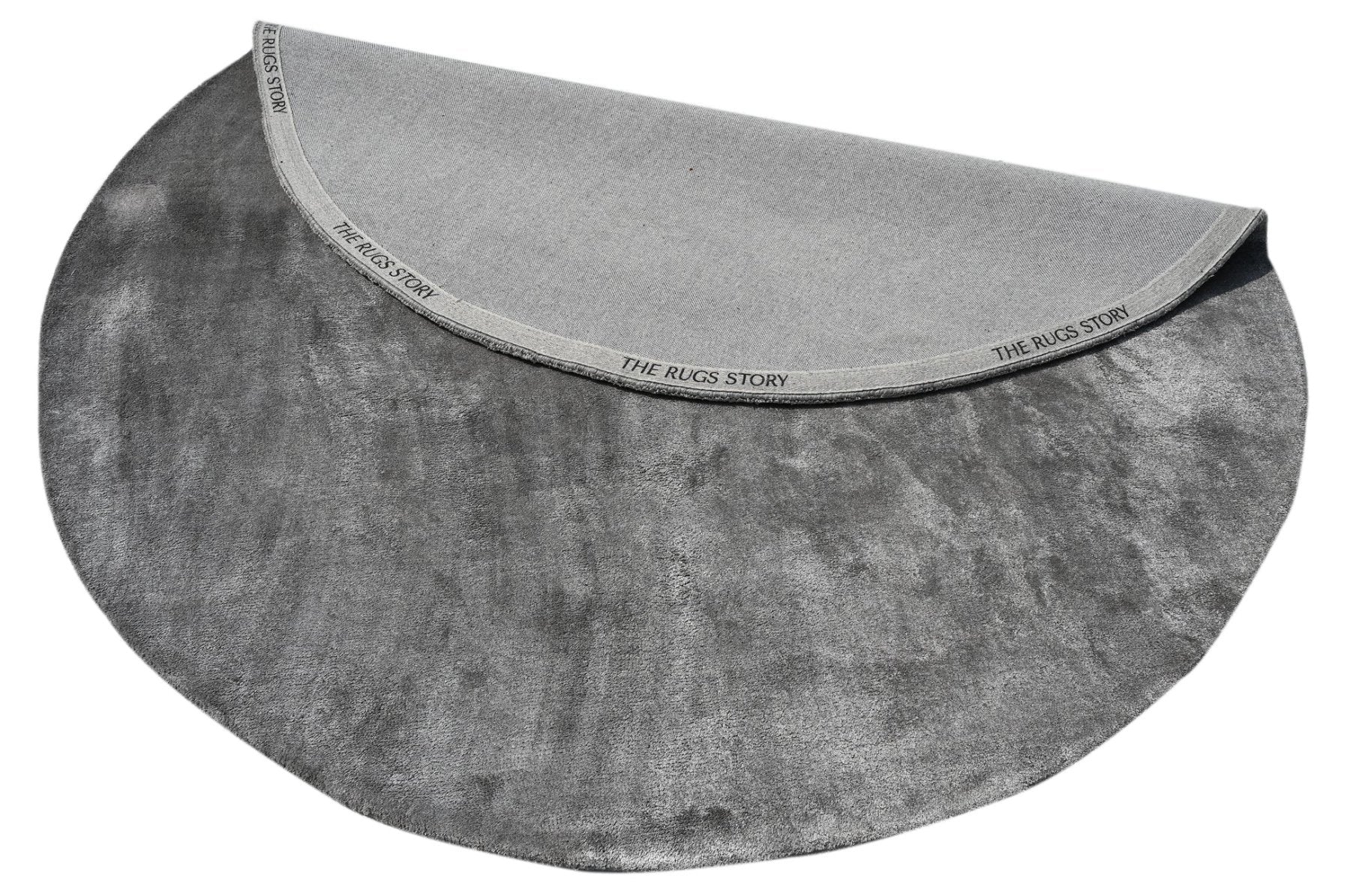 Reflections Round Grey Handmade Rugrugs