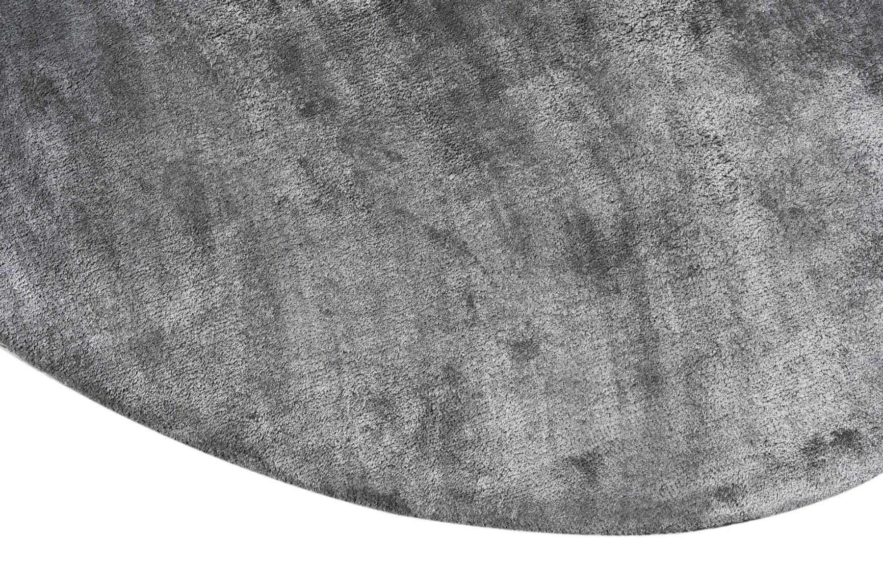 Reflections Round Grey Handmade Rugrugs