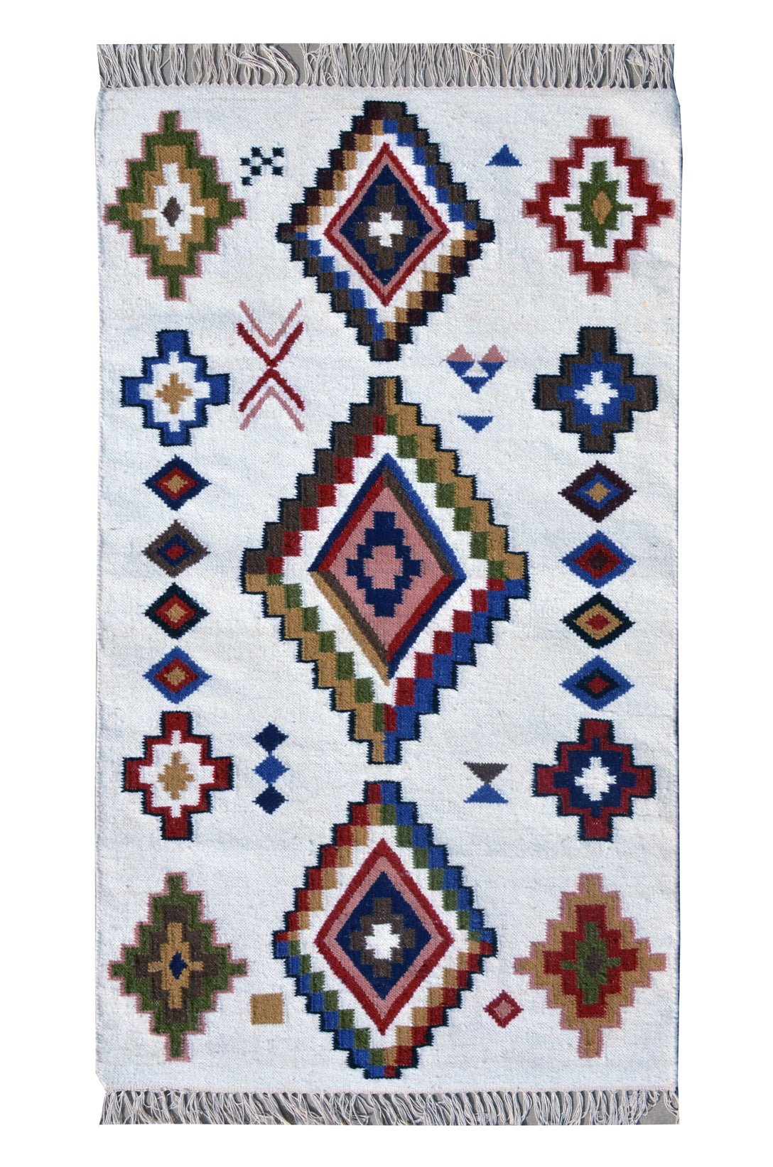 Saamvi Wool Handwoven Dhurrierugs