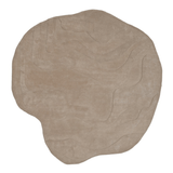 Terrain Round Beige Handmade Rugrugs