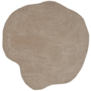 Terrain Round Beige Handmade Rugrugs