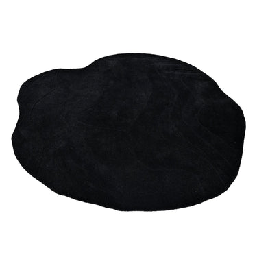 Terrain Round Black Handmade Rugrugs