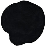 Terrain Round Black Handmade Rugrugs
