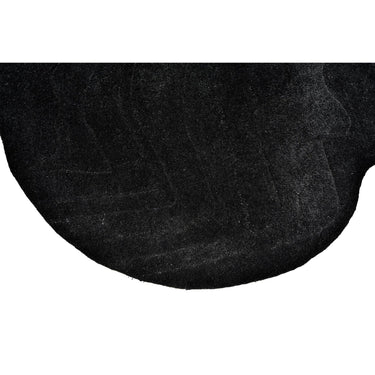 Terrain Round Black Handmade Rugrugs