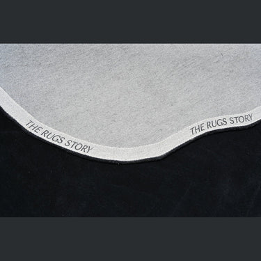 Terrain Round Black Handmade Rugrugs