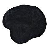 Terrain Round Black Handmade Rugrugs