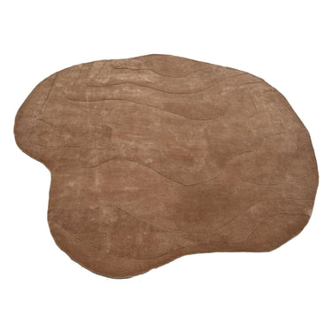 Terrain Round Brown Handmade Rugrugs