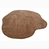 Terrain Round Brown Handmade Rugrugs