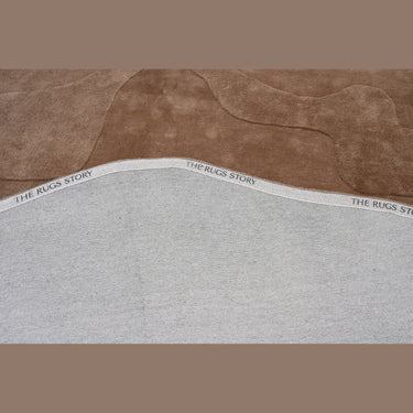 Terrain Round Brown Handmade Rugrugs