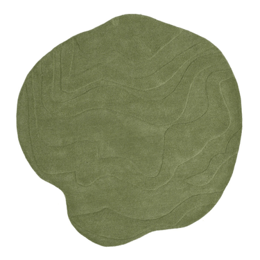 Terrain Round Green Handmade Rugrugs