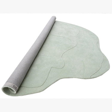 Terrain Round Light Green Handmade Rugrugs