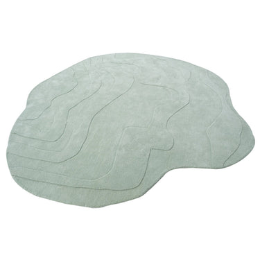 Terrain Round Light Green Handmade Rugrugs