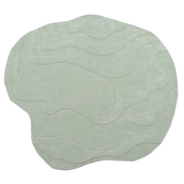 Terrain Round Light Green Handmade Rugrugs