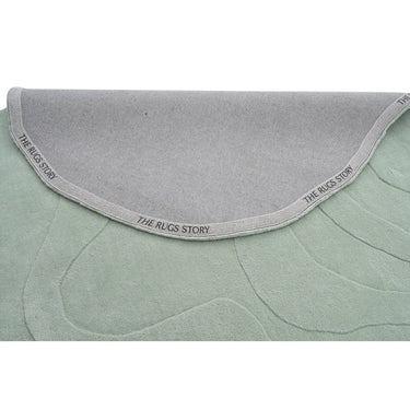 Terrain Round Light Green Handmade Rugrugs