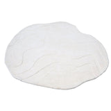 Terrain Round Natural White Handmade Rugrugs