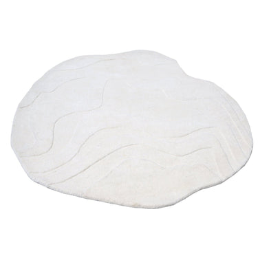 Terrain Round Natural White Handmade Rugrugs