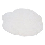 Terrain Round Natural White Handmade Rugrugs