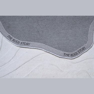 Terrain Round Natural White Handmade Rugrugs