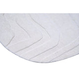 Terrain Round Natural White Handmade Rugrugs