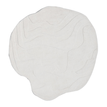 Terrain Round Natural White Handmade Rugrugs