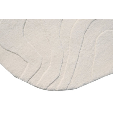 Terrain Round Off White Handmade Rugrugs