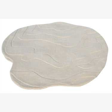 Terrain Round Off White Handmade Rugrugs