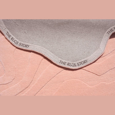 Terrain Round Pink Handmade Rugrugs