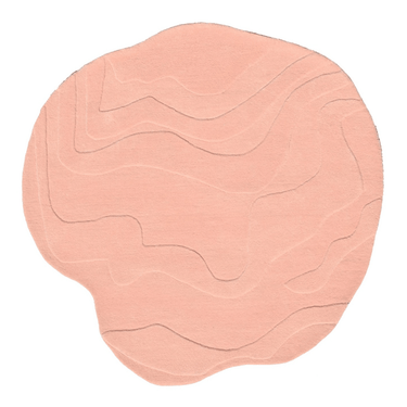 Terrain Round Pink Handmade Rugrugs