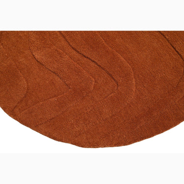 Terrain Round Rust Handmade Rugrugs