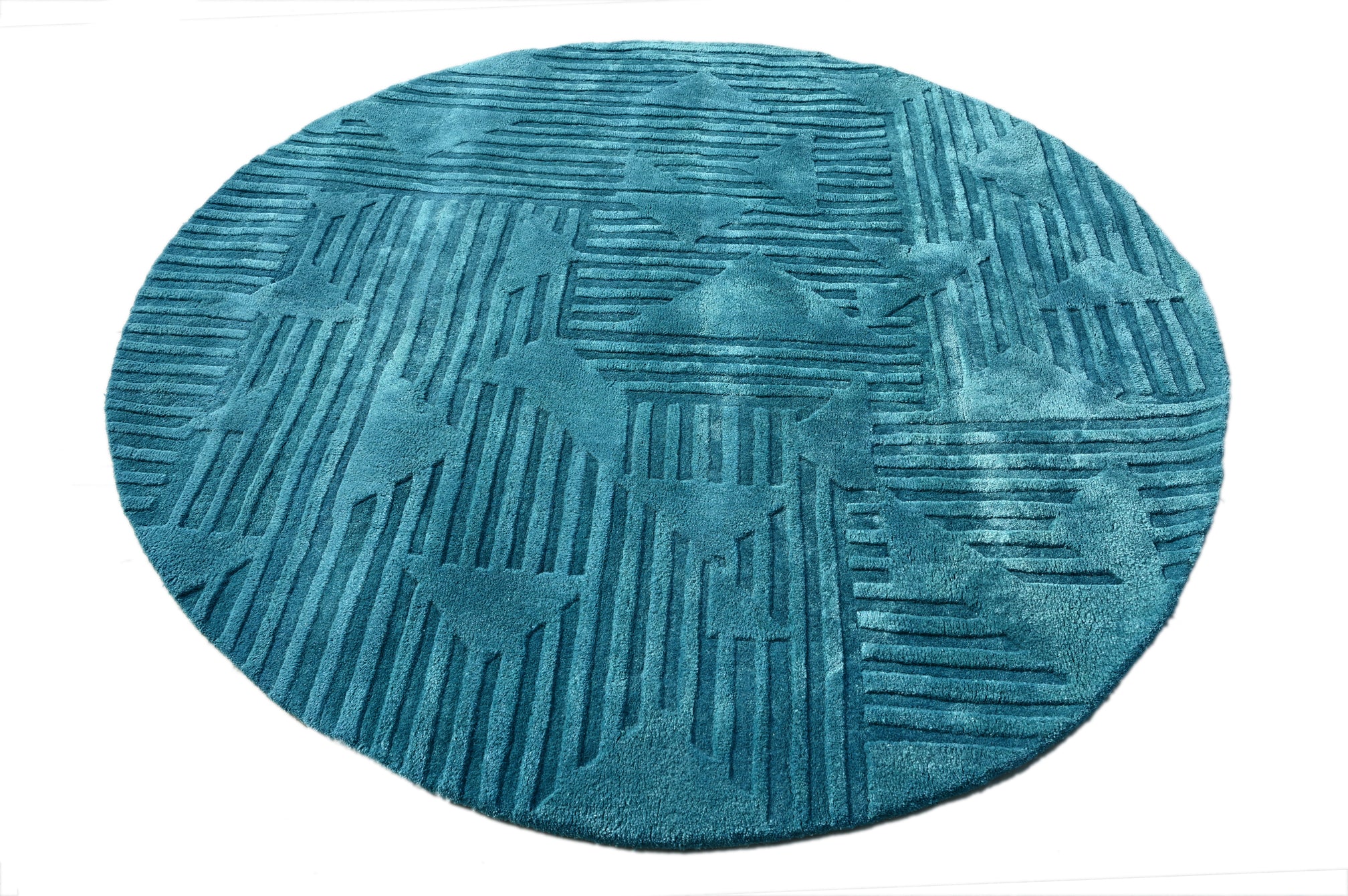 Eclipse Round 02 Handmade Rug - The Rugs Story