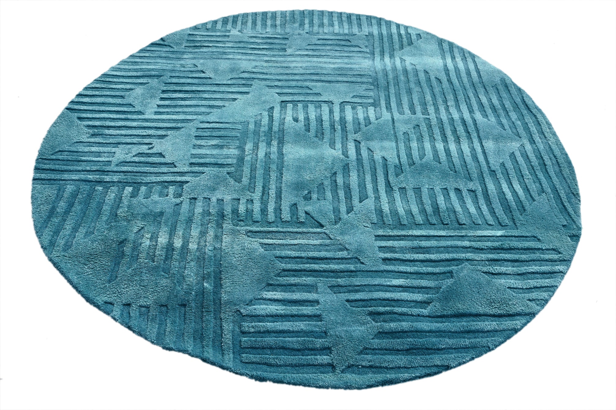 Eclipse Round 02 Handmade Rug - The Rugs Story