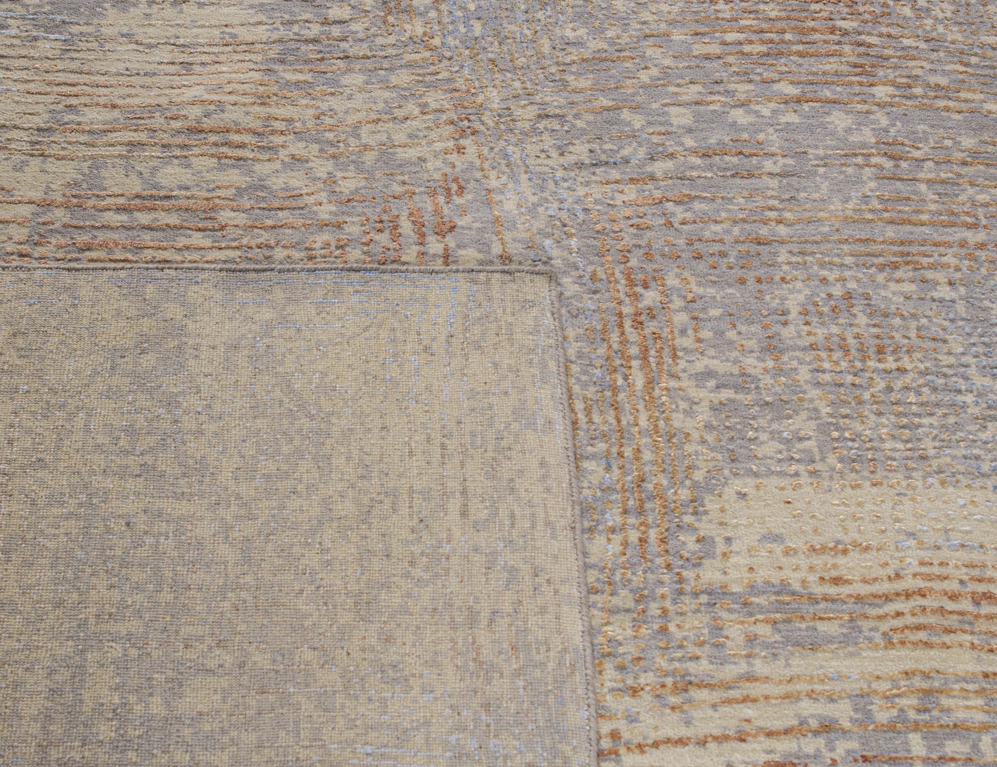 Contour Wool Viscose Handknotted Rug - The Rugs Story