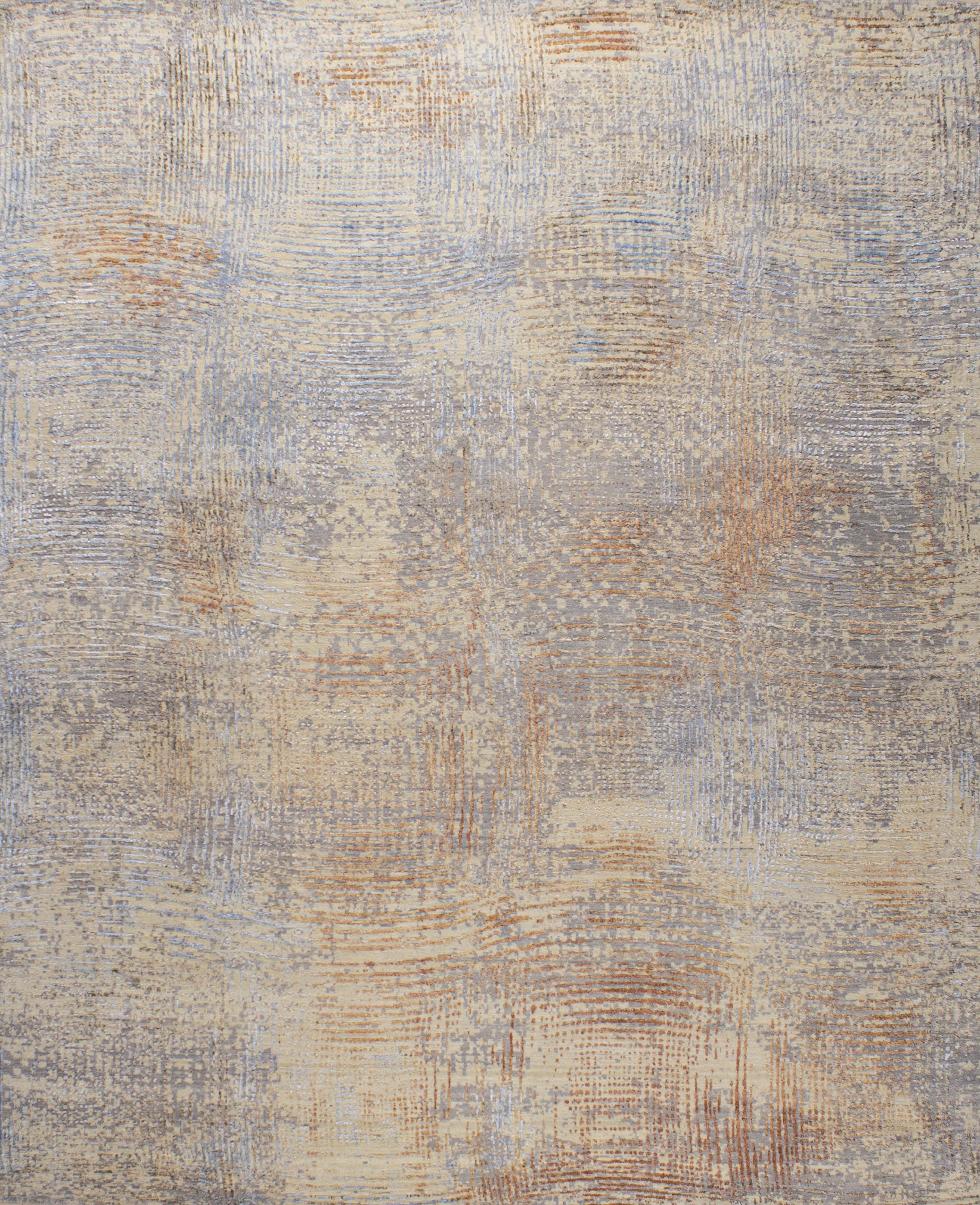 Contour Wool Viscose Handknotted Rug - The Rugs Story
