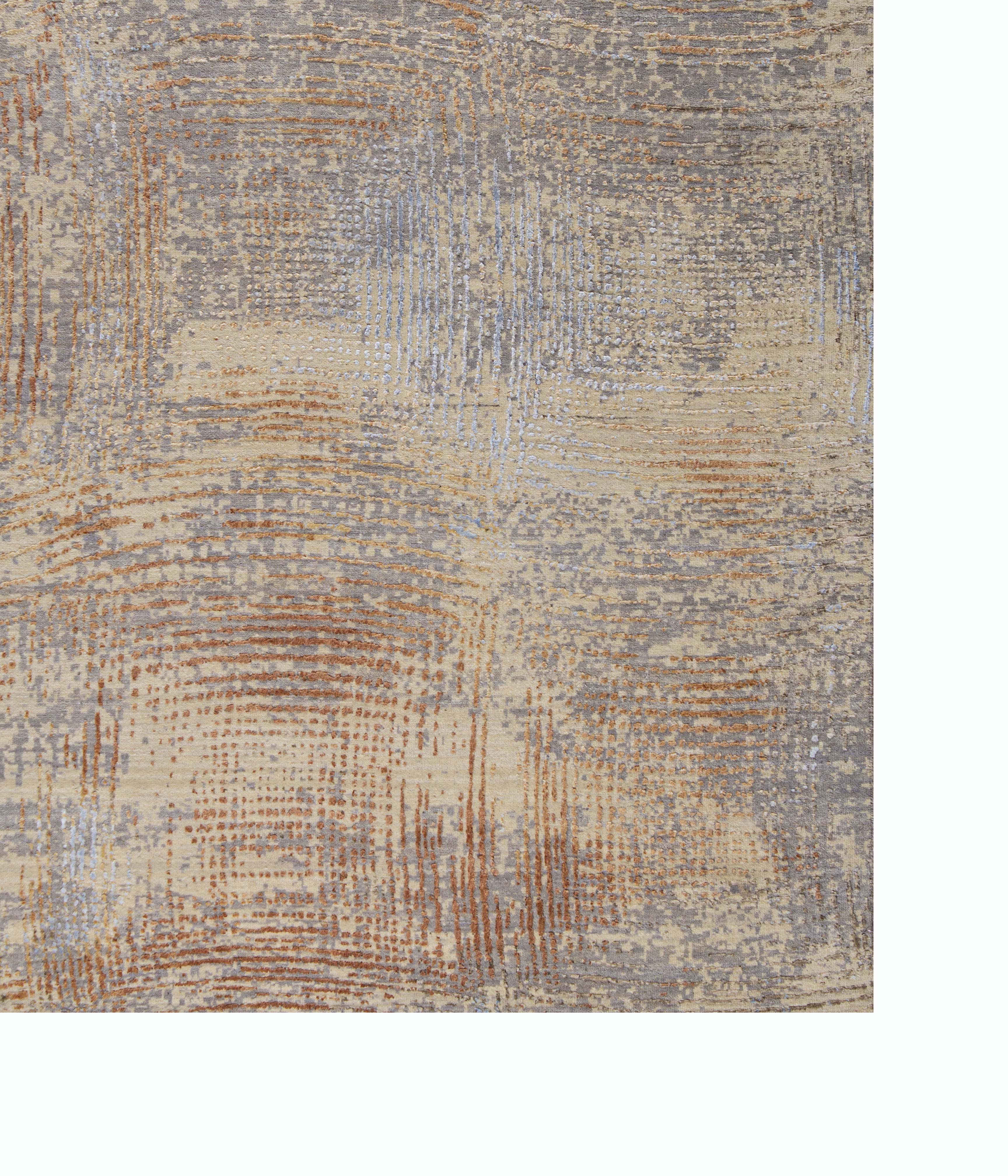 Contour Wool Viscose Handknotted Rug - The Rugs Story