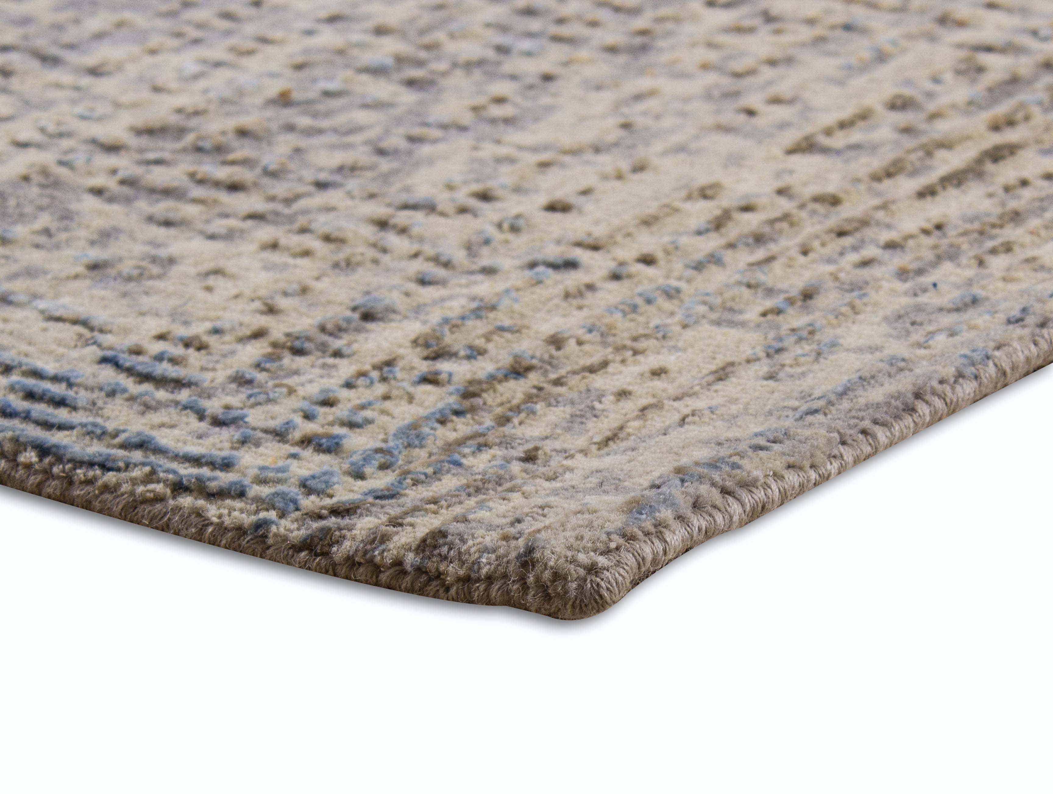 Contour Wool Viscose Handknotted Rug - The Rugs Story
