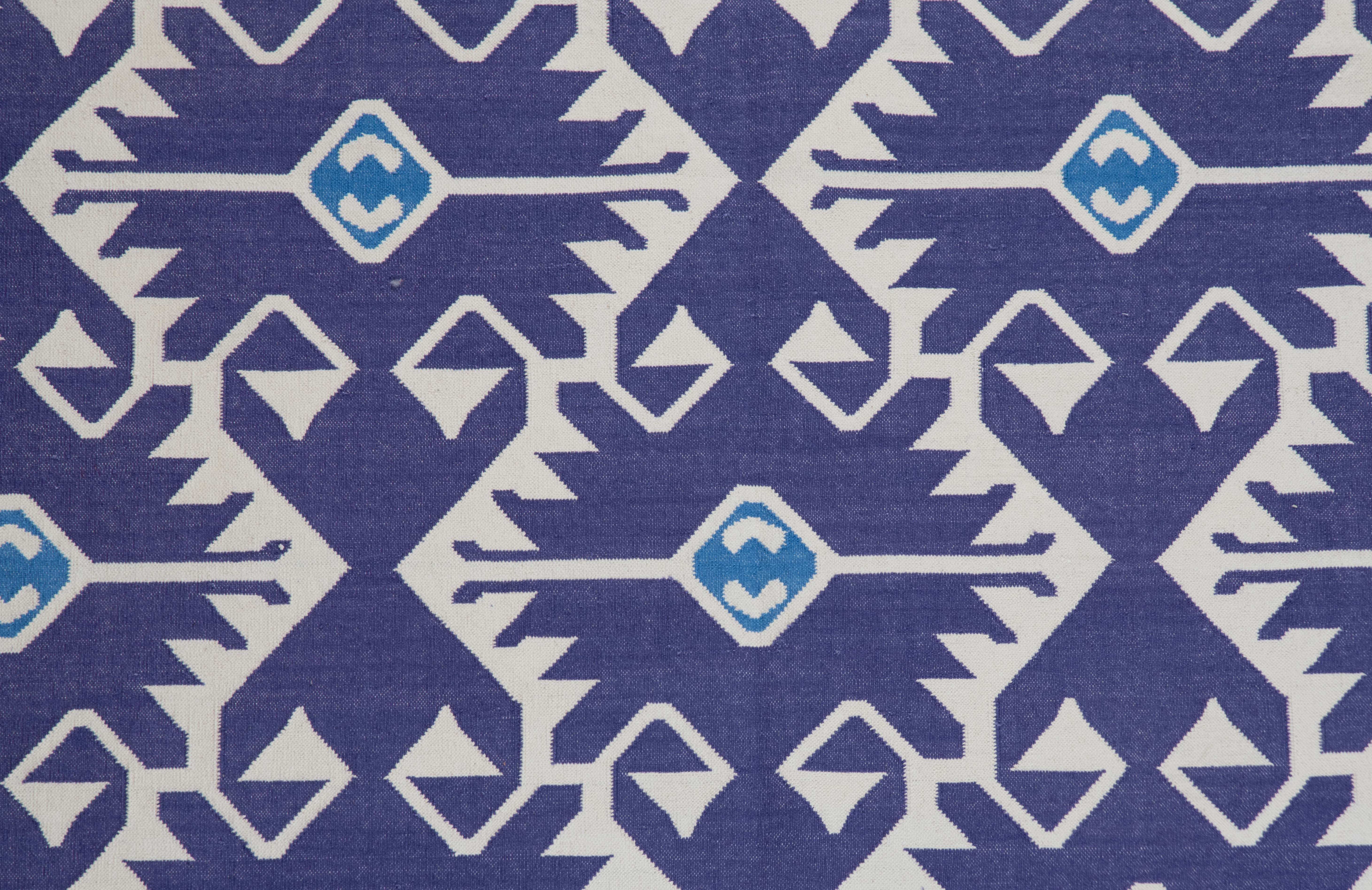 Panja Cotton Handwoven Dhurrie - The Rugs Story