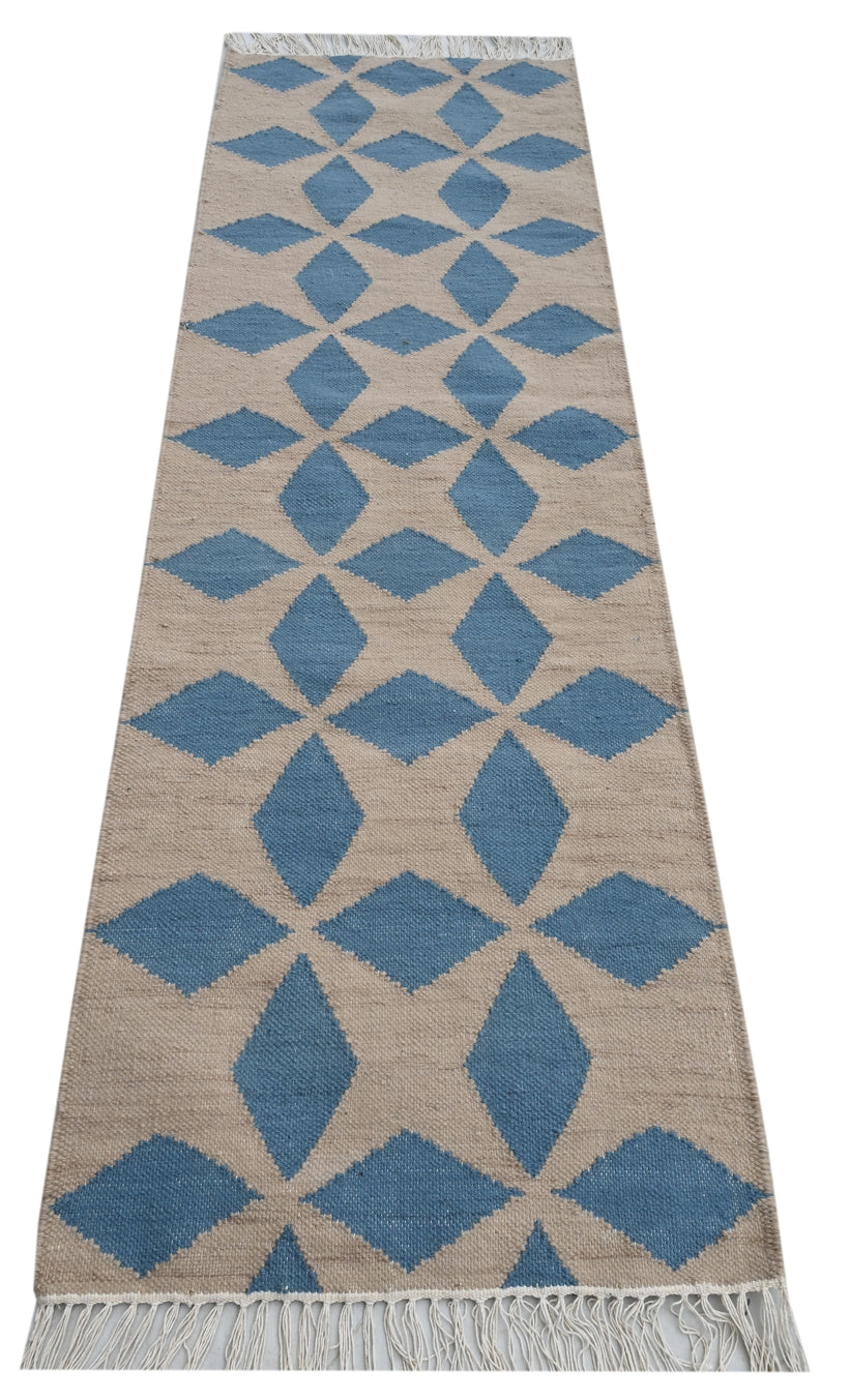 Barfi Handwoven Runner Dhurrie - The Rugs Story