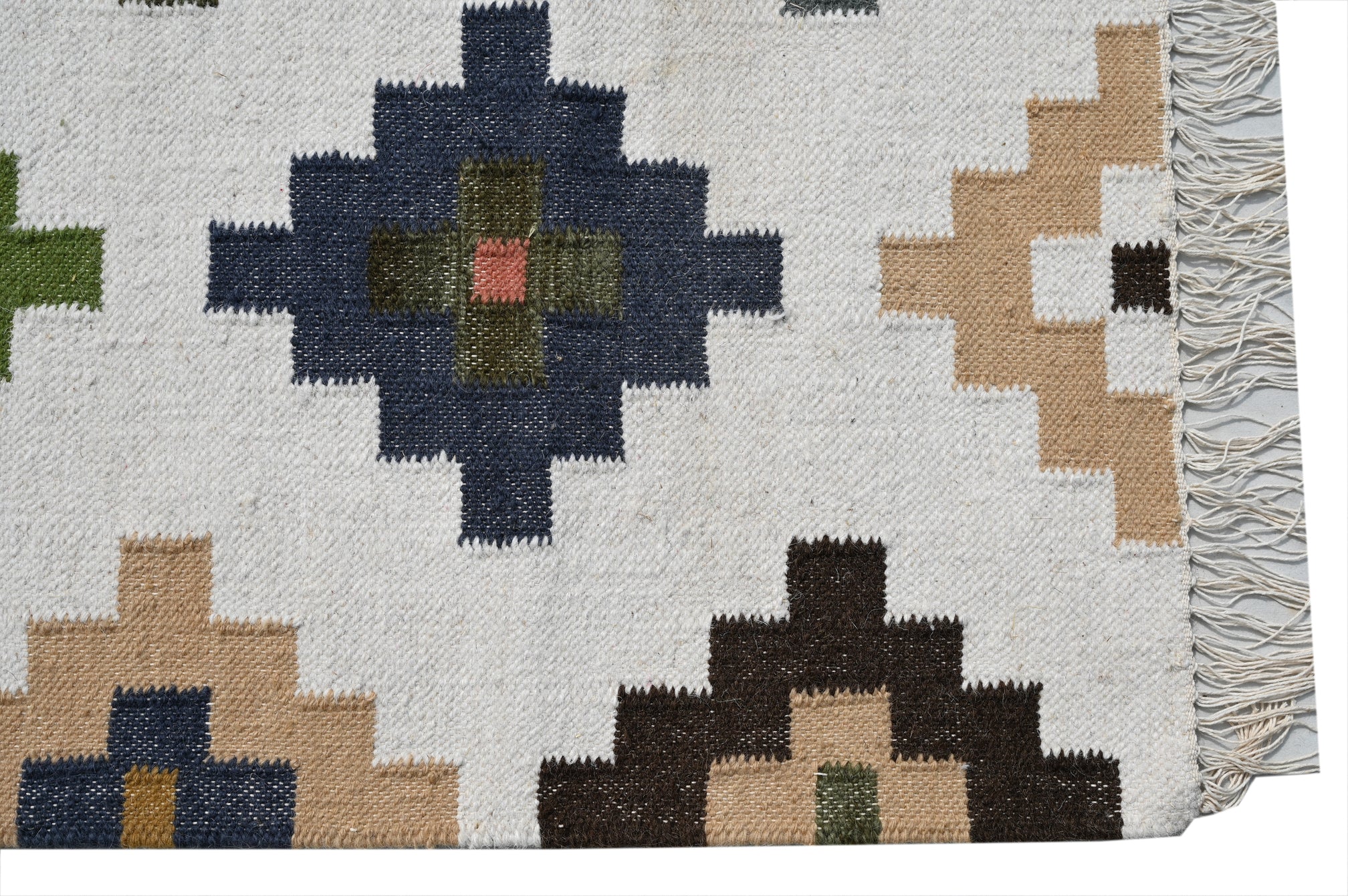 Gypsy Wool Handwoven Runner Dhurrie - The Rugs Story