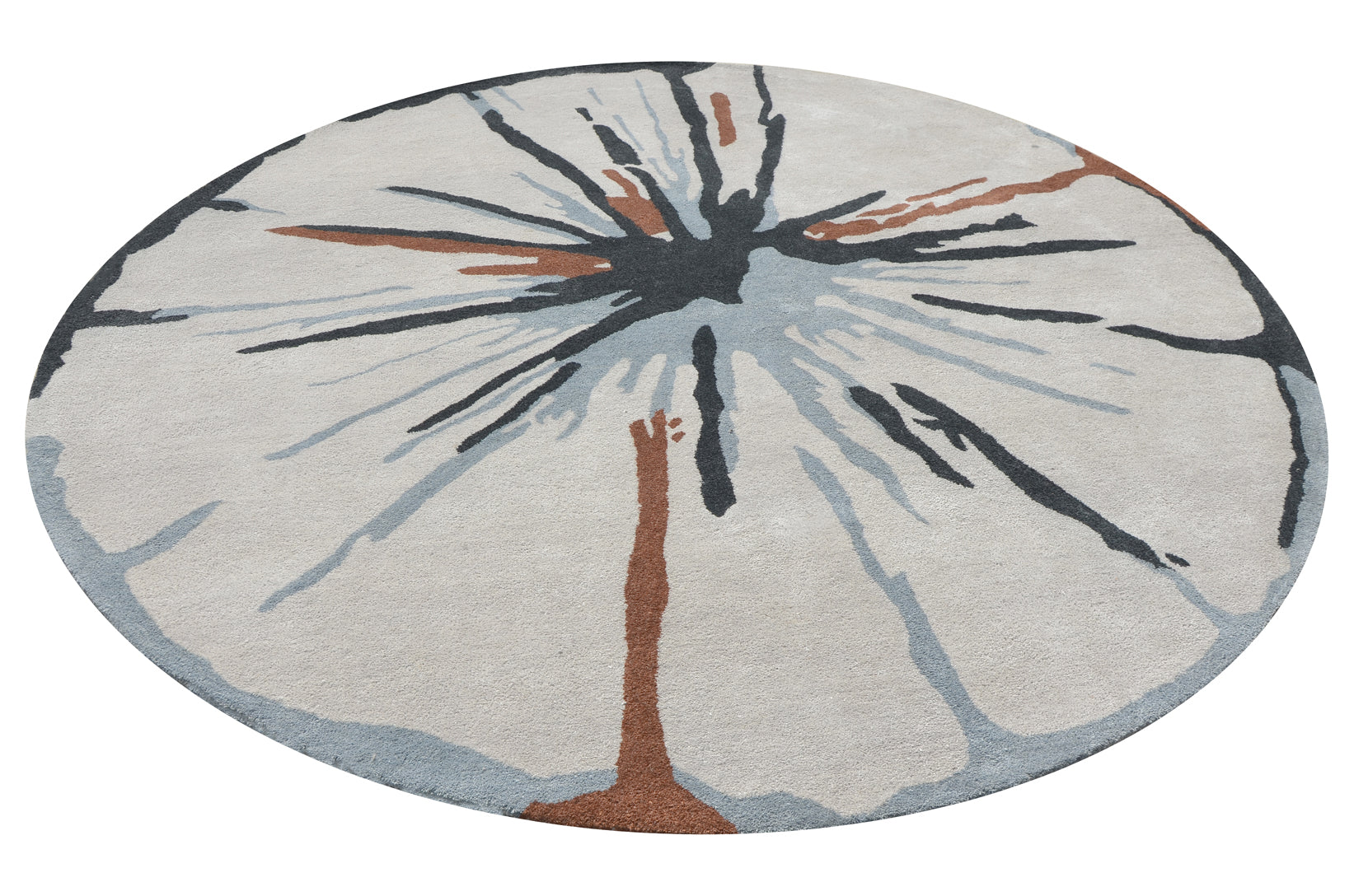 Splatter Round Handmade Rug - The Rugs Story