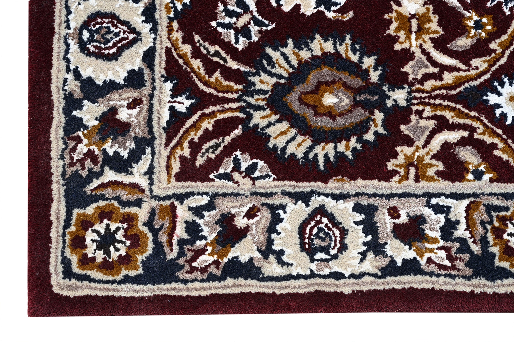 Red Square Traditional Handmade Rug - The Rugs Story