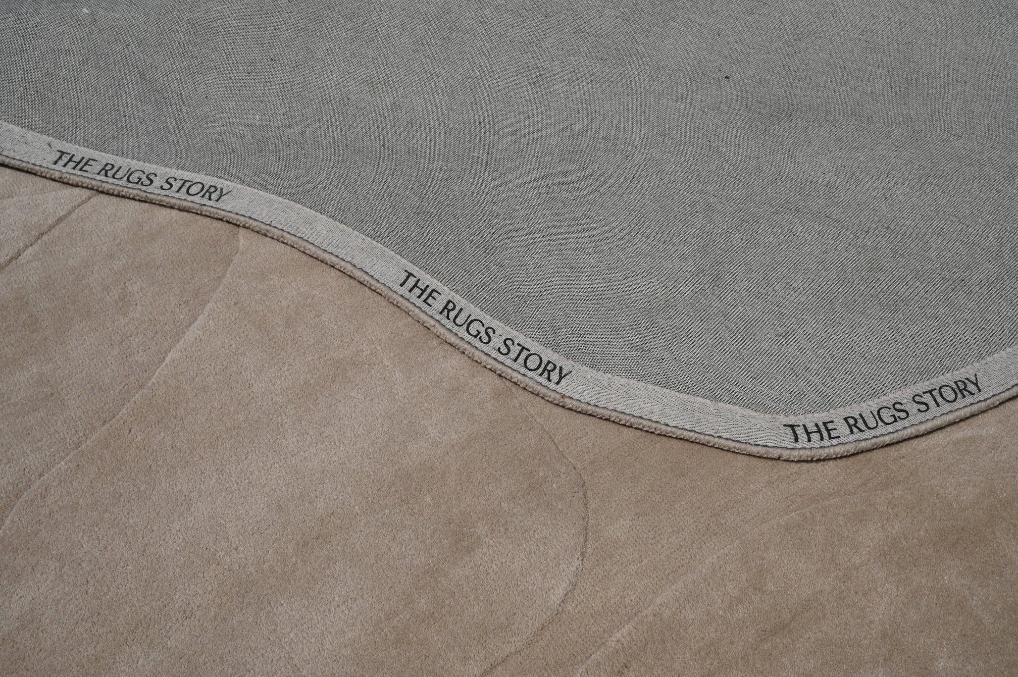 Terrain Round Beige Handmade Rug - The Rugs Story