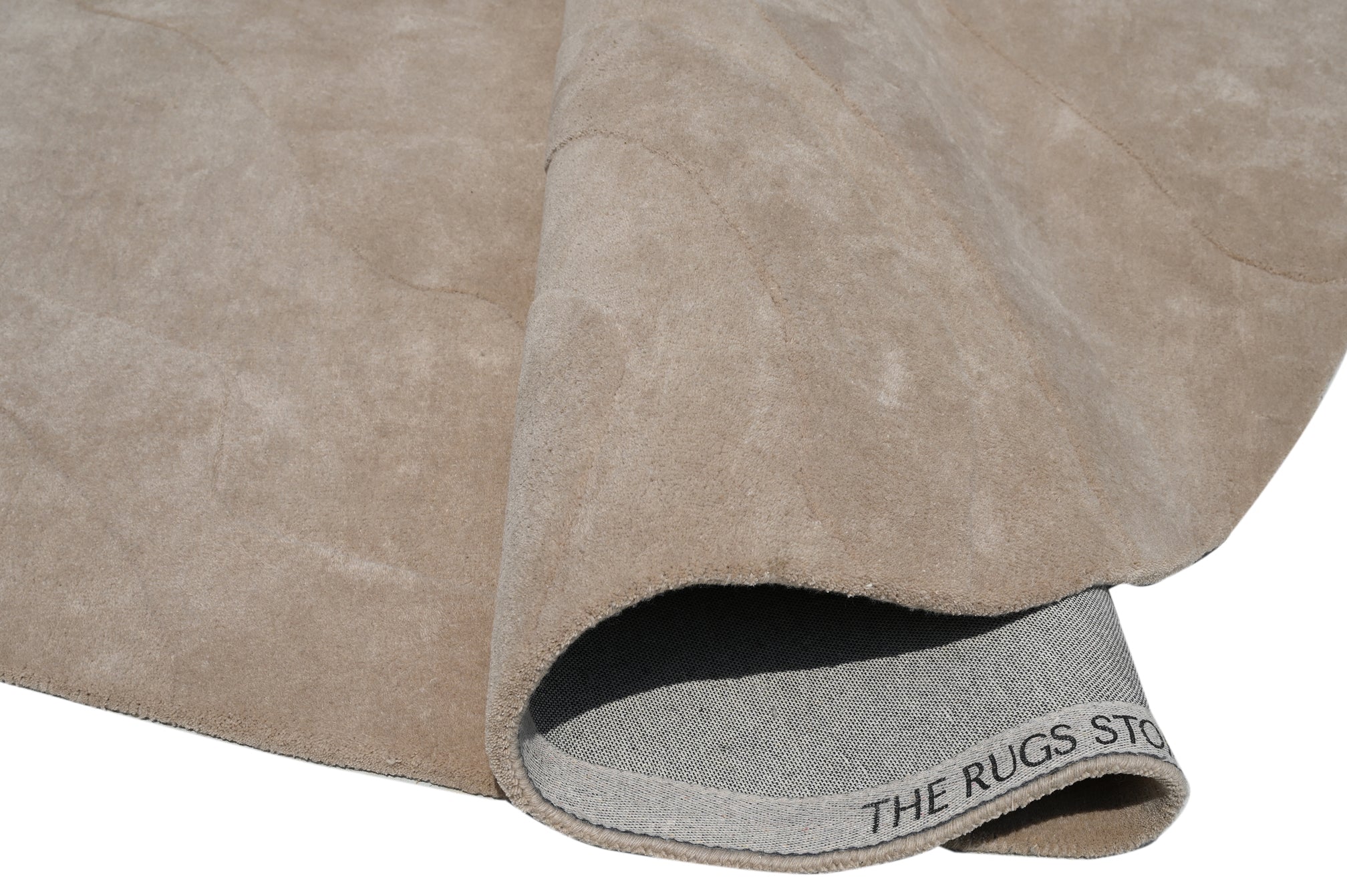 Terrain Round Beige Handmade Rug - The Rugs Story